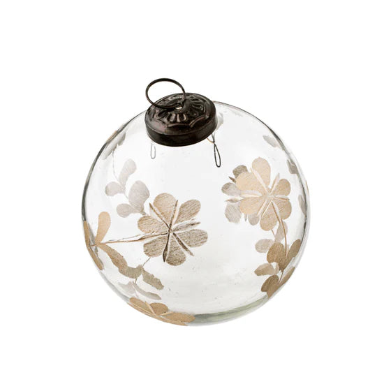 Floral Etched Bauble