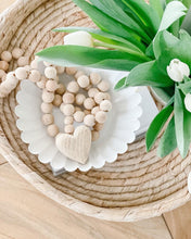 Load image into Gallery viewer, Wood Beaded Heart Garland
