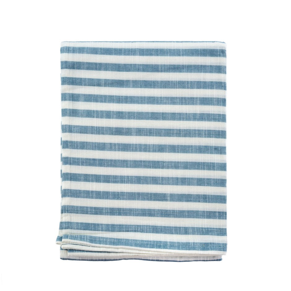 Blue Thin Stripe Tablecloth