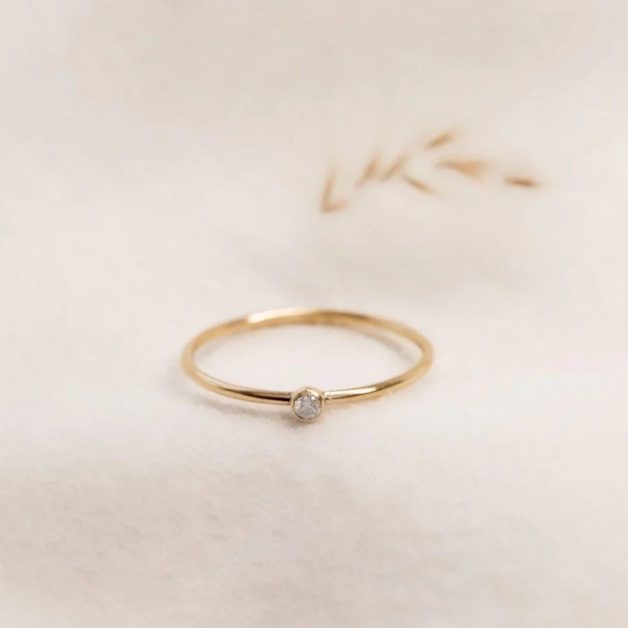 Leth Rings Gold Crystal Ring – Lethbridge Lane