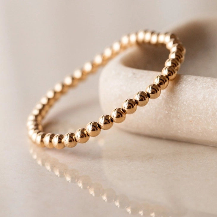 Gold Beaded Bracelet