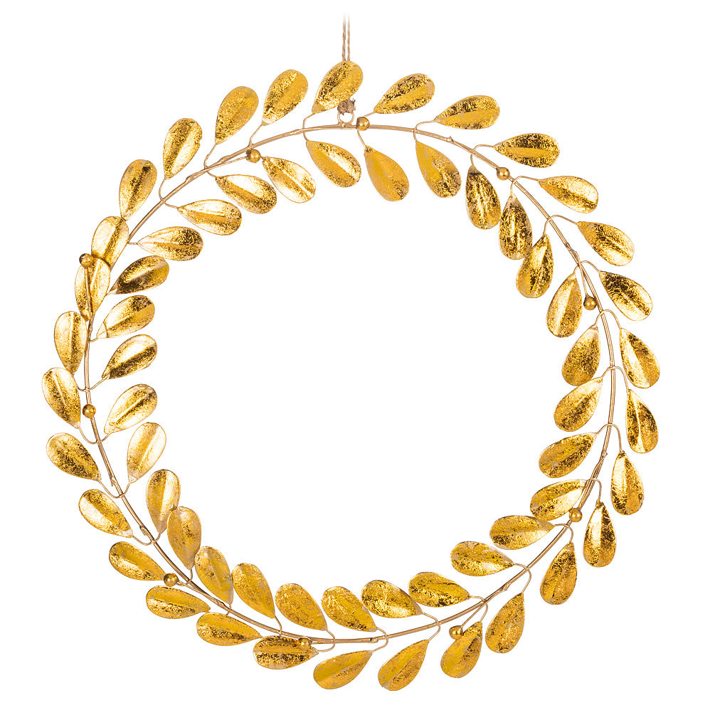 Gold Foil Petal Wreath