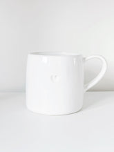 Load image into Gallery viewer, White Heart Mug

