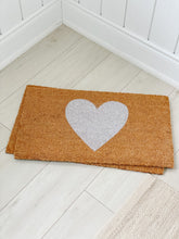Load image into Gallery viewer, White Heart Door Mat
