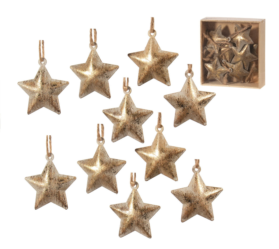 Mini Gold Star Ornaments