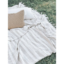 Load image into Gallery viewer, Oversized Striped Throw Blanket
