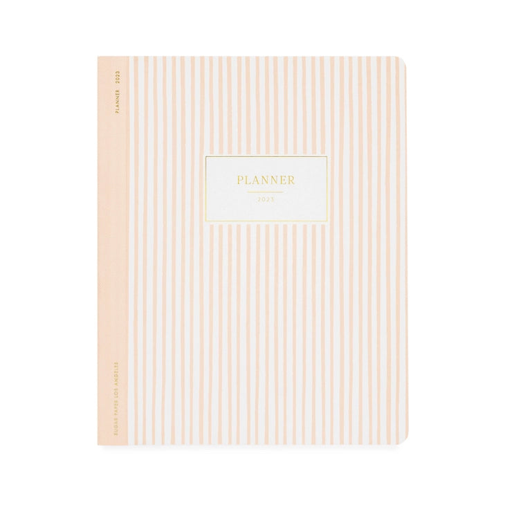 Sugar Paper: 2023 Monthly Planner: Pink Stripes